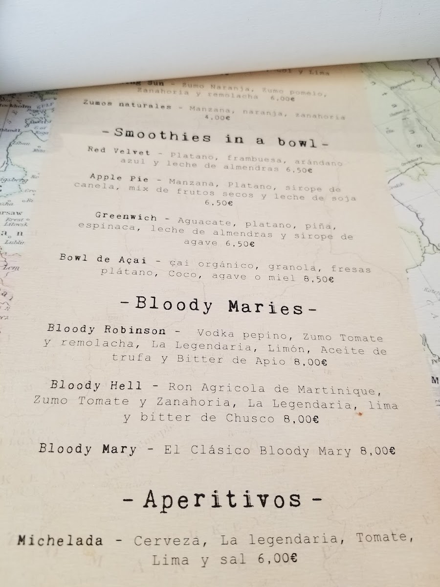 Menu - Mr Robinson photo 6