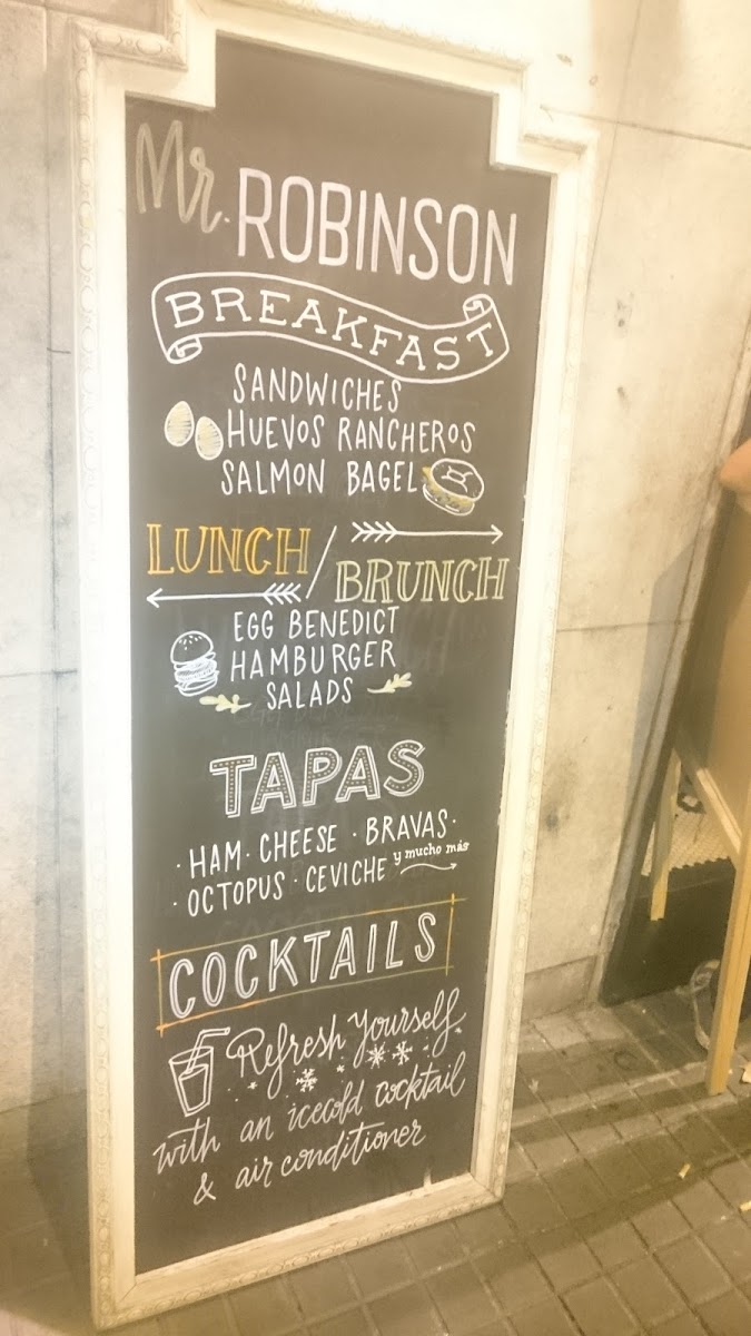Menu - Mr Robinson photo 7